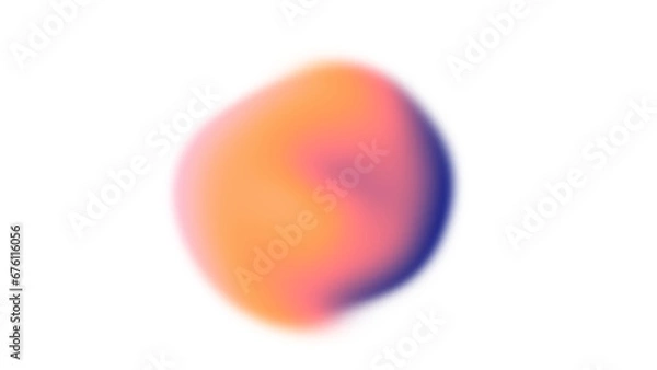 Obraz abstract orange and blue gradient shape with blur, graphic resource