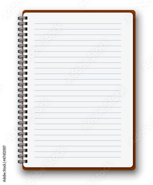 Fototapeta Vertical notebook