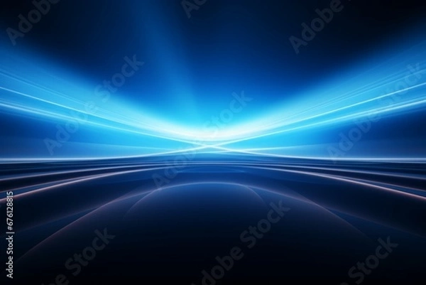 Obraz Abstrakcyjna prędkość Biznes Rozpoczęcie wprowadzania produktu na rynek z koncepcją samochodu elektrycznego i miasta Zaawansowana technologicznie koncepcja komunikacji w tle innowacji.