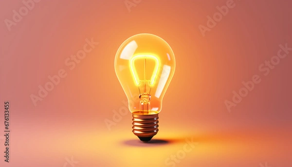 Obraz glowing bulb