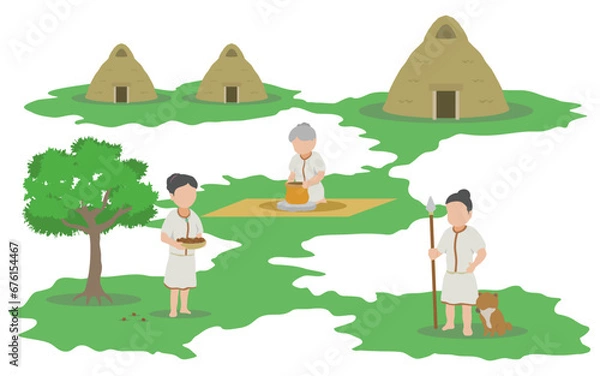 Obraz 縄文時代の暮らし