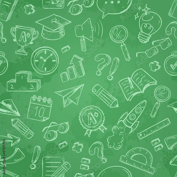 Obraz Back to school seamless pattern