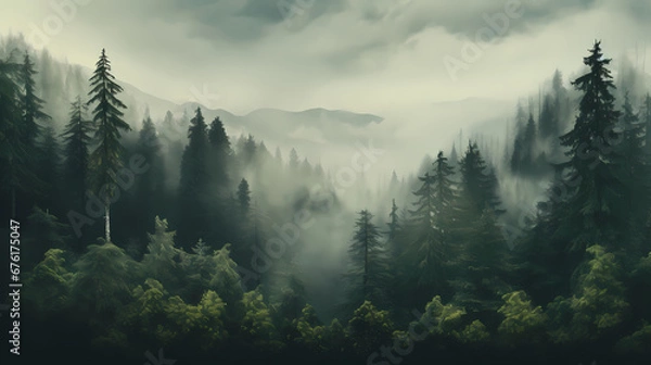 Fototapeta Forest poster web page PPT background
