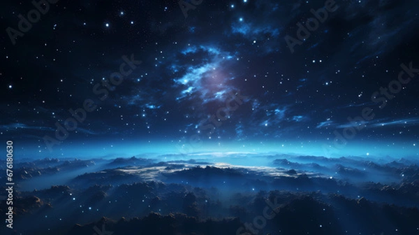 Fototapeta Space Earth poster web page PPT background