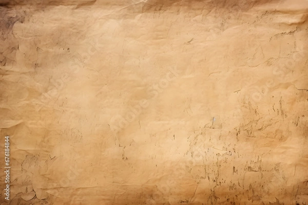 Fototapeta Old empty paper background. Paper texture. generative AI.