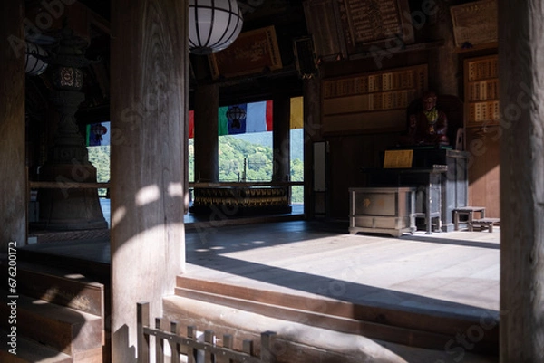 Obraz 長谷寺，奈良県，寺， 日本の建築物，木造，伝統, 日本の文化，建築,，アジア，仏塔,，古代， 旅行，日本,，伝統，歴史