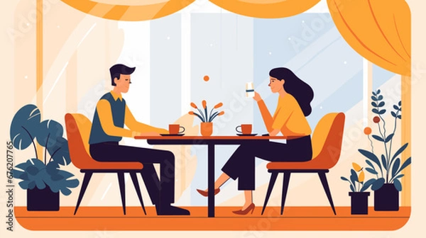 Obraz Concept vector illustration of business situation.