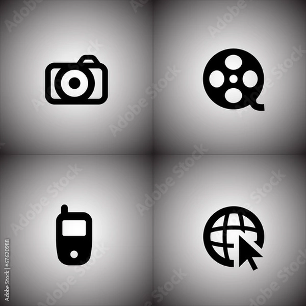 Fototapeta icons