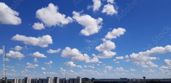 Obraz clouds over the city