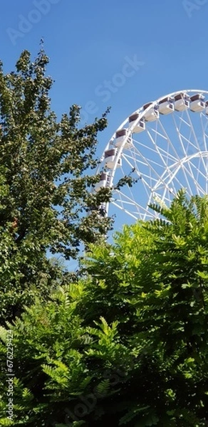 Obraz ferris wheel on a day