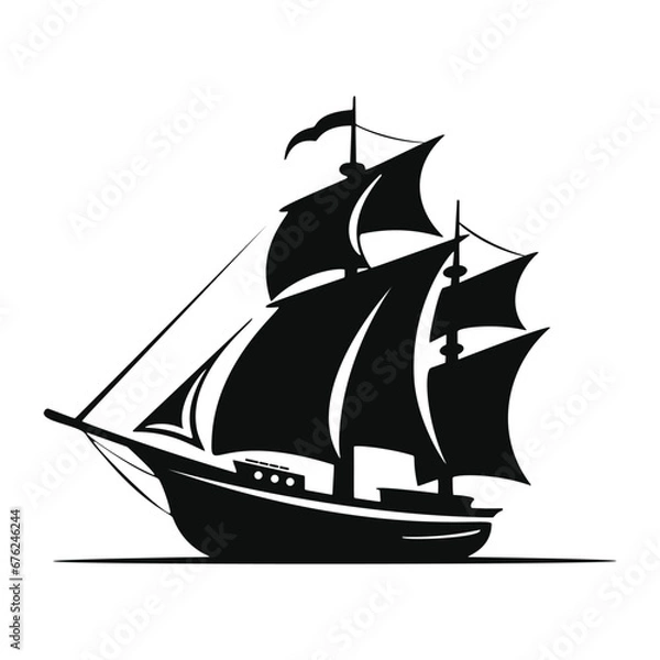Obraz Ship Silhouette
