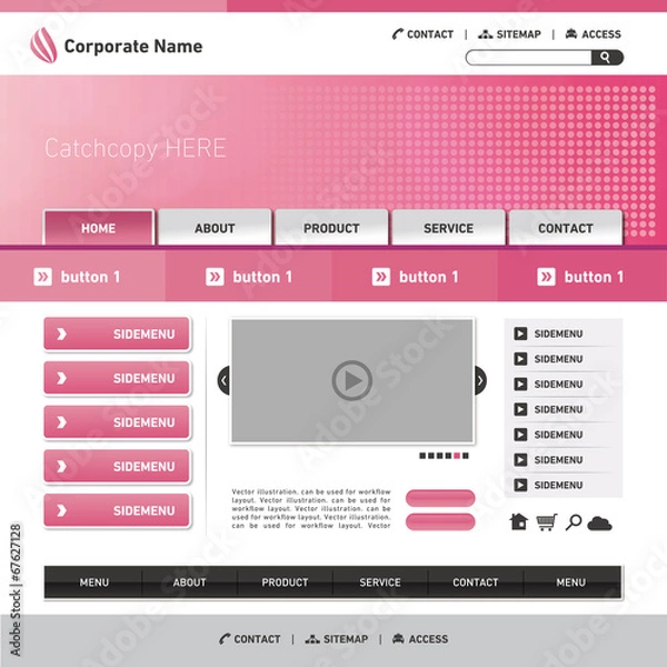 Obraz webデザインテンプレート