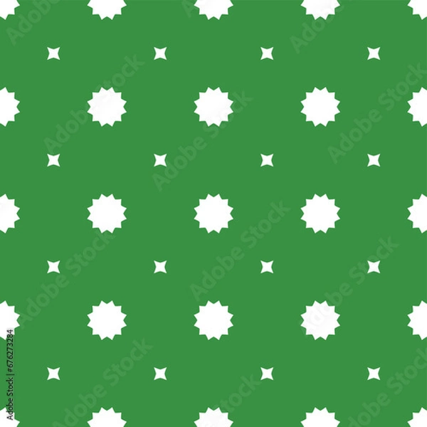 Fototapeta Simple Green Christmas seamless pattern background
