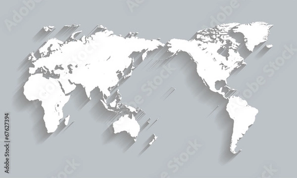 Fototapeta 世界地図　- world map -