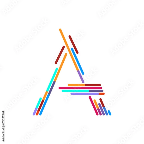 Fototapeta Monogram design vector logo. Monogram initial letter mark A logo design. Monogram design vector logo. Monogram initial letter mark A logo design simple A monogram