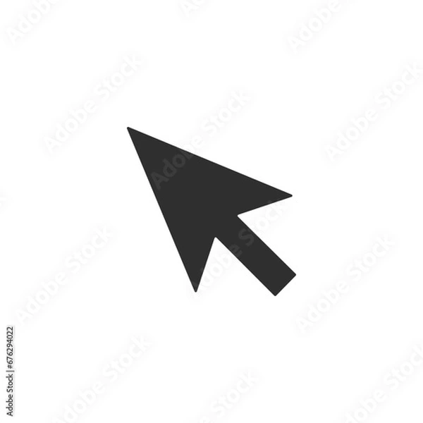 Fototapeta cursor icon on white background 
