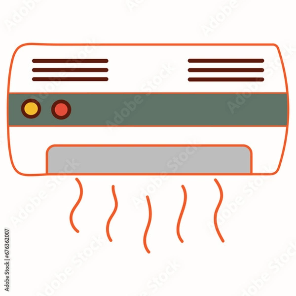 Obraz PrinAir Condition vector Illustration Artt