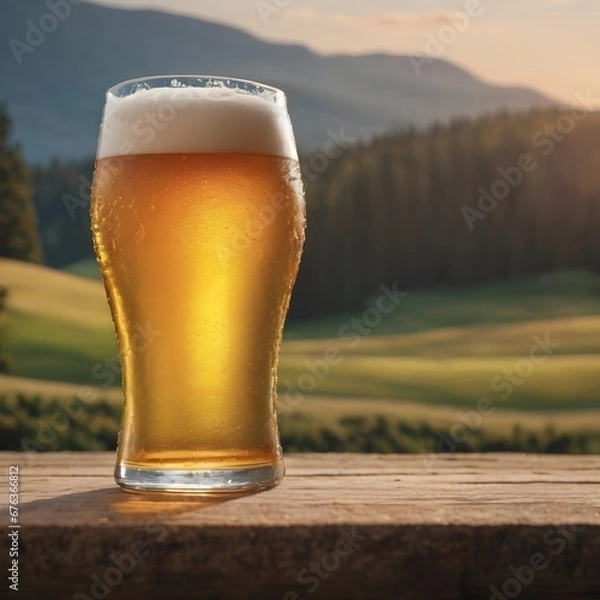 Obraz Fresh Beer Background Very Cool