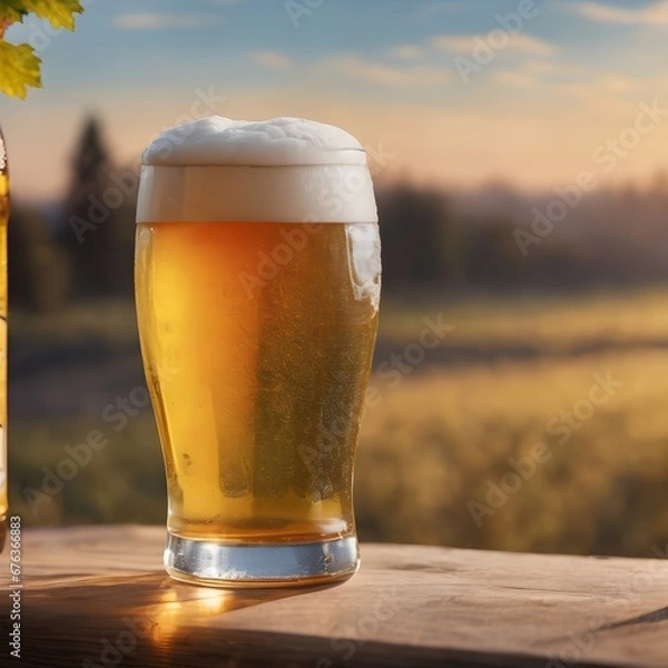 Obraz Fresh Beer Background Very Cool