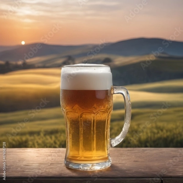 Obraz Fresh Beer Background Very Cool