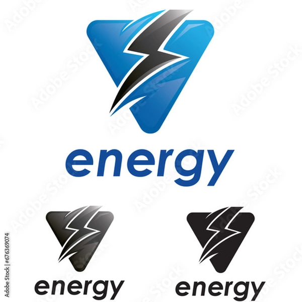 Obraz power logo triangle