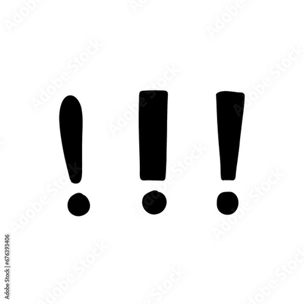 Fototapeta exclamation mark symbol