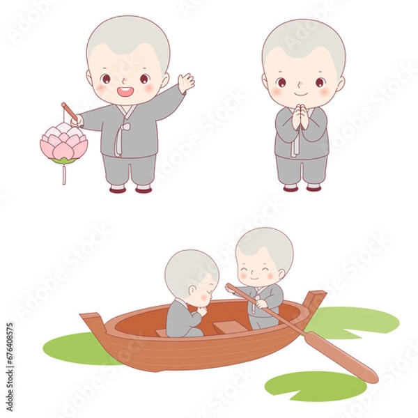 Obraz young monk , boy monk