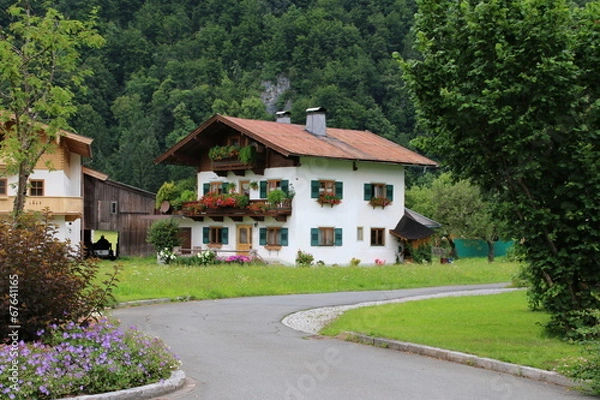 Obraz Wohnhaus in den Alpen