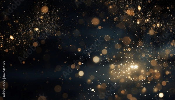 Obraz black backround with glitters 8k hight quality