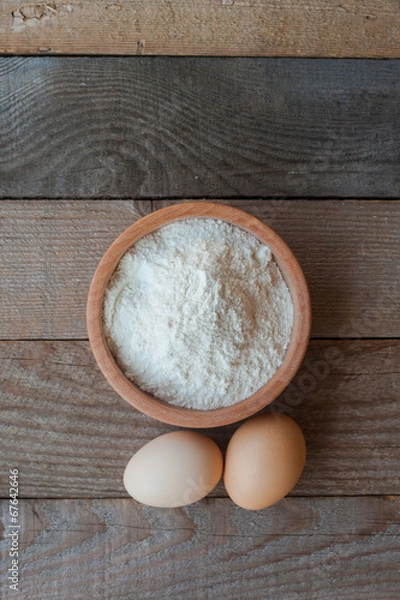 Fototapeta Fluor with two eggs