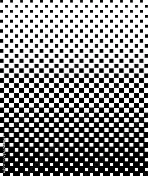Fototapeta Abstract halftone background pattern.
Black and white geometric pixel illustration

Vector Formats 