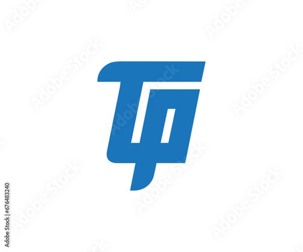 Fototapeta PT letter logo design vector design 