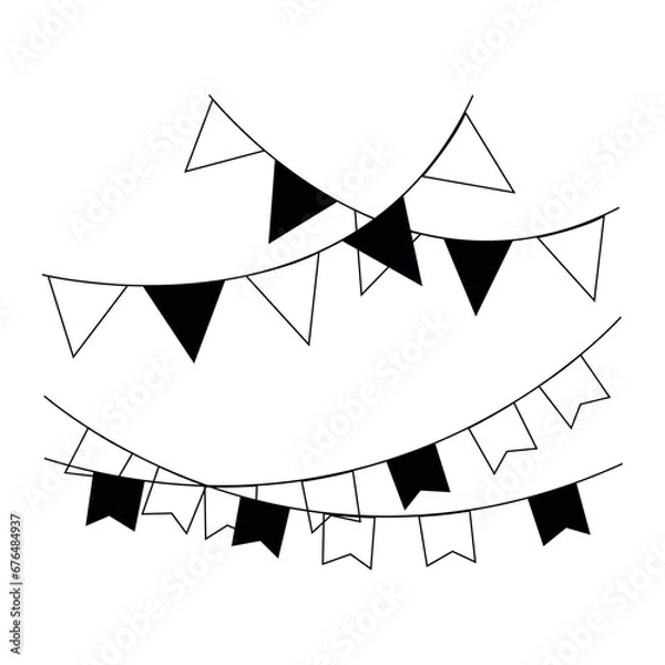 Obraz Isolated party ornaments icon Vector