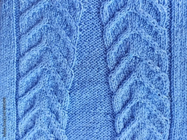 Fototapeta knitted wool texture