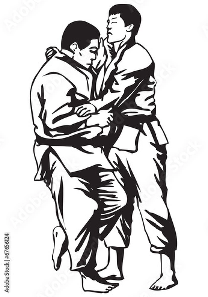 Fototapeta Judo fight