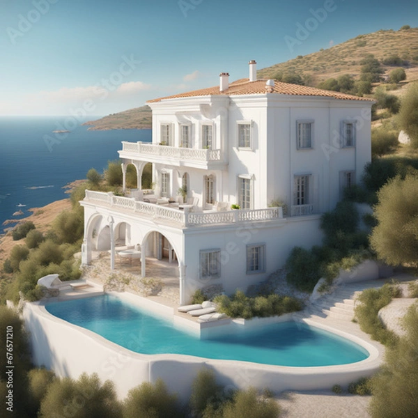 Fototapeta living room, for inspiration, for composing designer work, desktop background, video call background, commercial work and more.