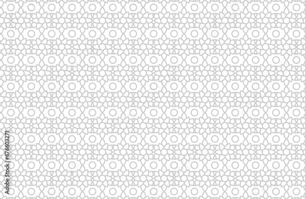 Obraz floral and plant seamless pattern background