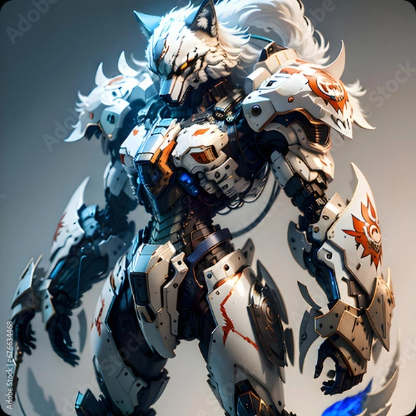Fototapeta Mecha Wolf 