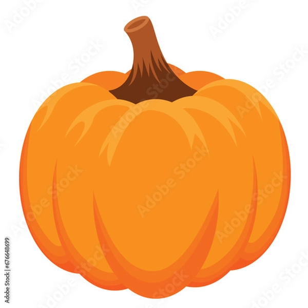 Obraz autumn pumpkin isolated on white