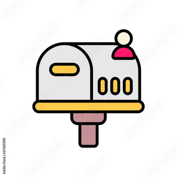 Obraz Email Icon - Colored Outline