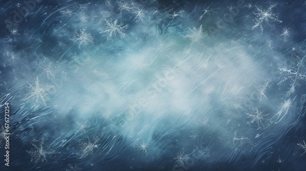 Fototapeta Abstract Blue Ice Background