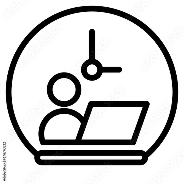 Fototapeta overtime line