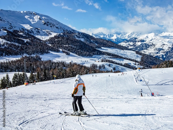 Obraz Ski slopes in Pila Ski resort