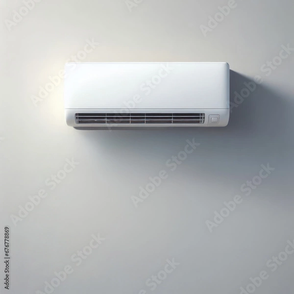 Obraz Air conditioner on the wall, electronic appliance for controlling temperature and climate in room 