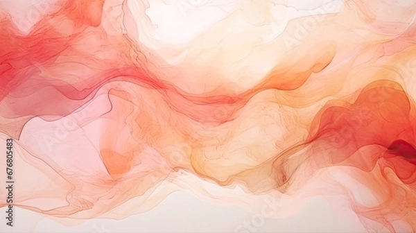 Obraz Trendy watercolor ink splashes and smokes in natural patterns for Wallpaper or stationary printing