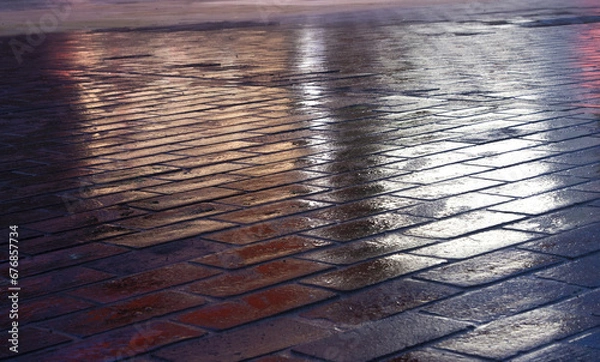 Obraz Wet Pavements