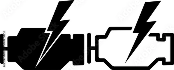 Fototapeta vector illustration of error check on transparent background