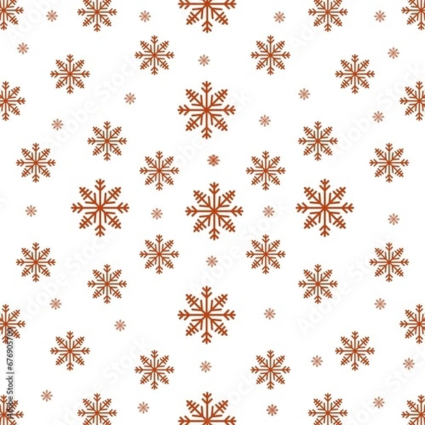 Obraz pattern with snowflakes