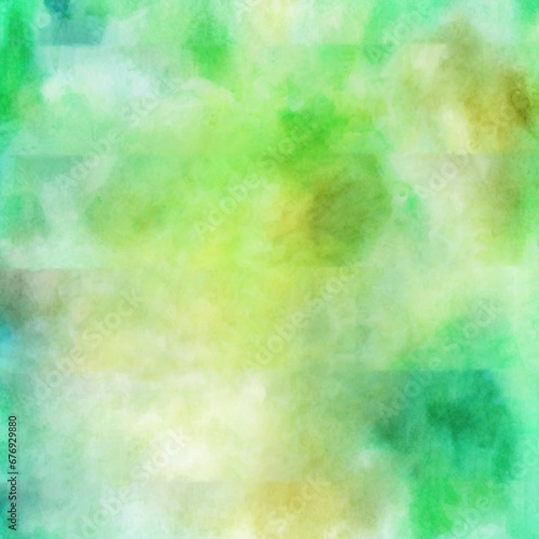 Fototapeta Tranquil Mint Aquarelle Dreamscape