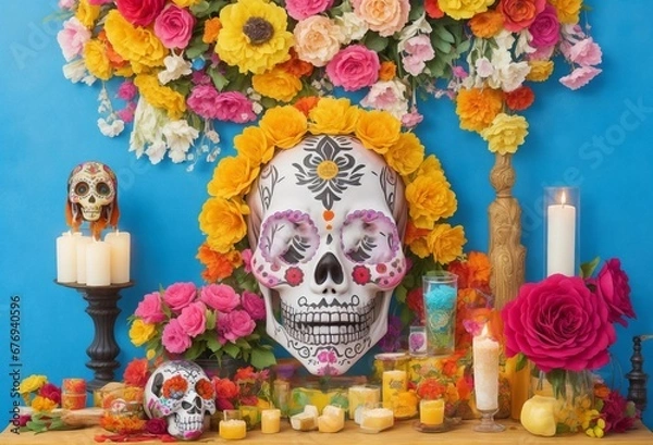 Fototapeta skull and crossbones